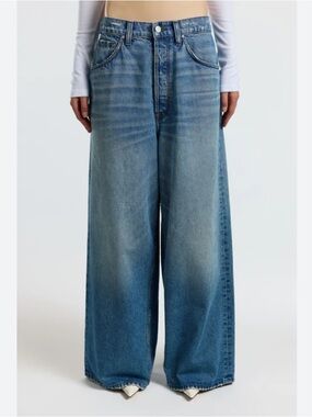 Cotton Citizen Jeans Baggy Wide Leg in Medium Wash
